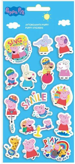 Peppa Pig Αυτοκόλλητα για Παιδιά 3+ Ετών 12τμχ