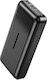 XO PB302 Power Bank 20000mAh cu 2 Porturi USB-A și 2 Porturi USB-C Negru