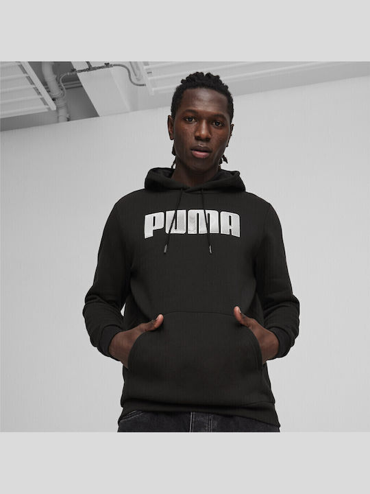 Sweatshirt with Hood Black
