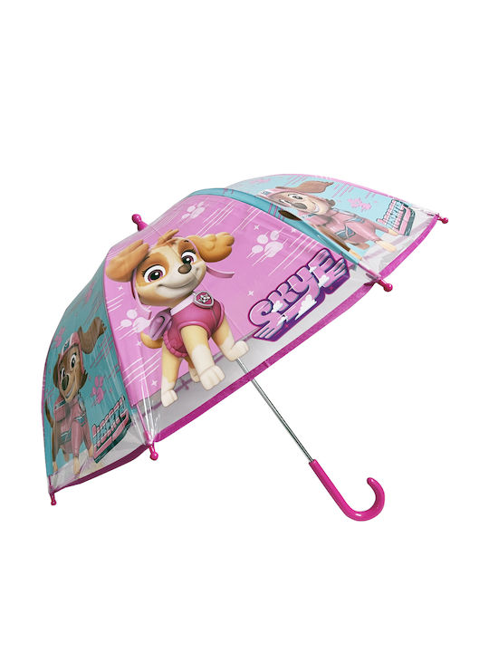 Paw Patrol Παιδική Ομπρέλα Μπαστούνι Διάφανη 45εκ.