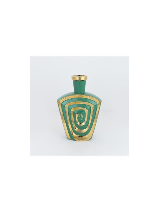 Vază Decorativă Ceramică Verde 20.2x7x30cm 1buc