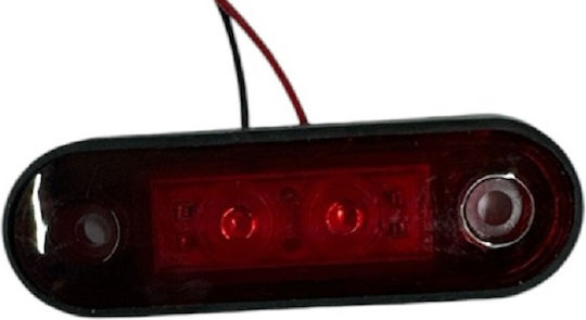 Led Φώς Όγκου Χωνευτό Κόκκινο 24v 1τμχ