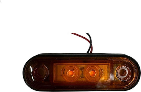 LED вграден обемен светлинен индикатор оранжев 24V 1бр