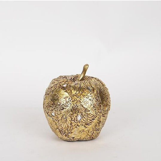 Dekorative Apfel-Set aus Polyresin 12.5x12.5x14cm 2Stück