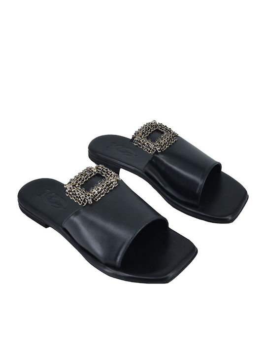 Dermatina 100 Sandale Casual Damă Din Piele Negru