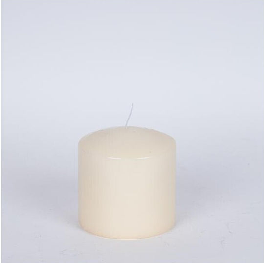Ecru Pillar Candles 3 Pieces