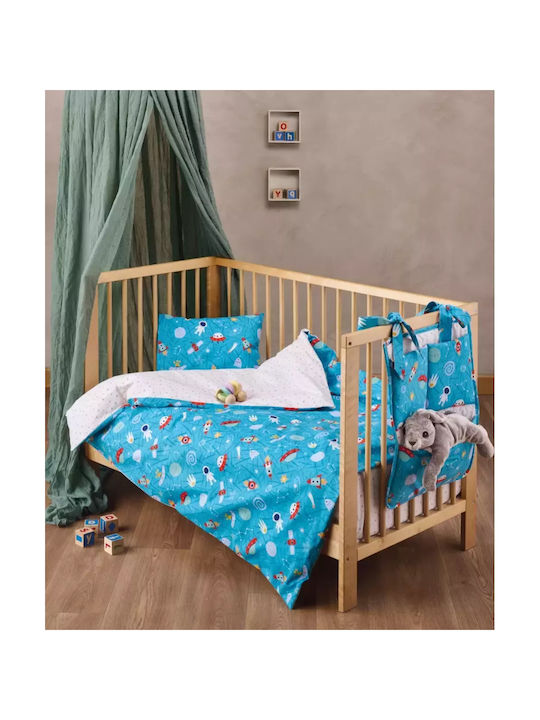 Kentia Set Copertă de Pătuț cu Față de Pernă Comet Set Comet 100x140cm.