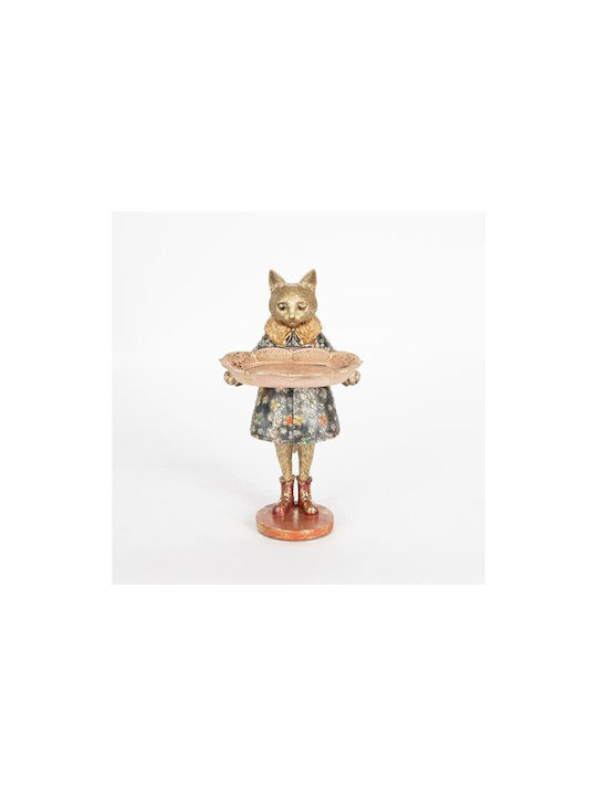 Decorative Cat Polyresin 15.5x14x27cm 1pcs