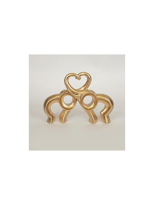 Decorative Elephant Polyresin 24.2x5.5x17.3cm 1pcs