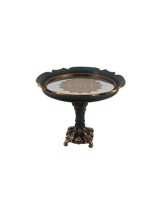 Polyresin Decorative Tray with Mirror 24.7x19.8x24.7cm