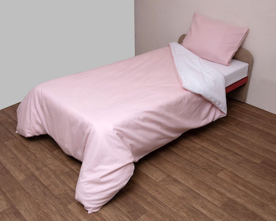 Viopros Σετ Σεντόνια Μονά Βαμβακερά Λευκό 160x265cm 3τμχ