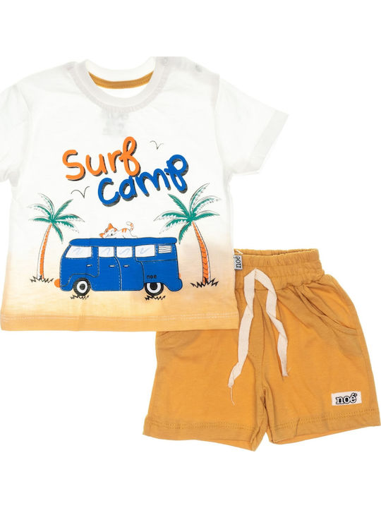 Kids' Set with Shorts Summer 2pcs Yellow