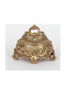 Antique Gold Resin Jewellery Box 15x12x11.5cm 13169 752-17083