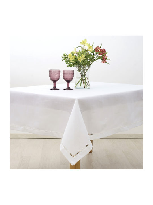 Dimeco Tablecloth with Embroidery Set 13pcs 4002 Ecru 165x260cm