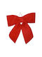 Due esse Christmas Fabric Figure Bow Red Height 68cm