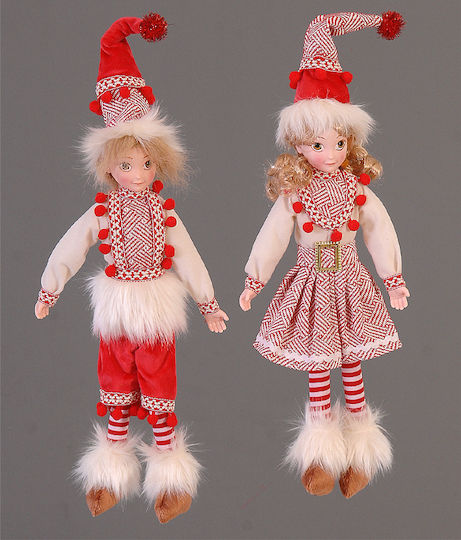 Vetur BV Christmas Fabric Figure Elf Red