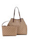 Set Women's Bag Tote Handbag Beige