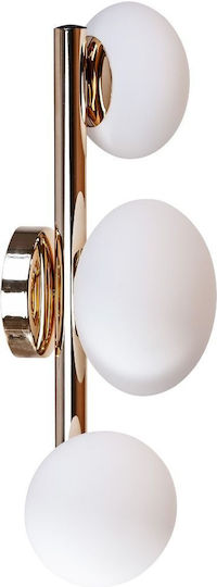 Zuma Line Lamp Wall with Socket E27 Gold 45x16cm