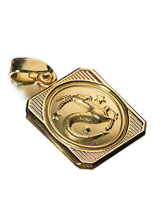 Tasoulis Jewellery Collection Charm Semn Zodiacal Din Aur Galben 14 Carate