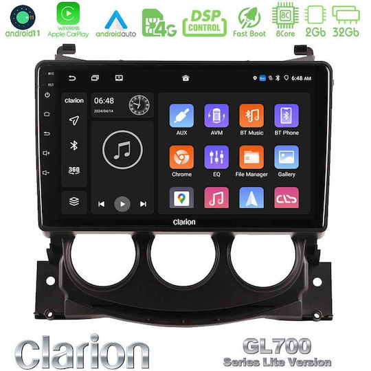 Clarion Автомобилна Аудио Система за Nissan 370Z 2009-2013 (Bluetooth/USB/Вграден Wi-Fi/GPS/Apple CarPlay/Android Auto) с Touch Screen 9"
