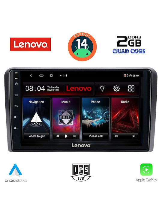 Lenovo Auto-Audiosystem für Suzuki Vitara 2000-2005 (Bluetooth/USB/WiFi/GPS/Apple-Carplay/Android-Auto) mit Touchscreen 9"