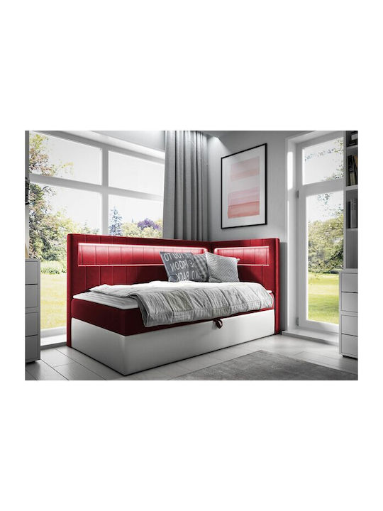 Baltimore 172 Single Bed Upholstered with Fabri...