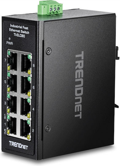 Trendnet TI-ELC80 Unmanaged L2 Switch με 8 Θύρες Gigabit (1Gbps) Ethernet