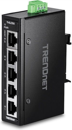 Trendnet TI-ELC50 Unmanaged L2 Switch με 5 Θύρες Ethernet
