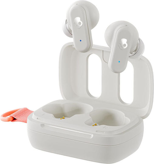 Skullcandy Dime 3 In-ear Bluetooth Handsfree Căști cu Rezistență la Transpirație și Carcasă de Încărcare Alb