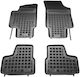 Carro 238339 3D Rubber Tray Mats Volkswagen Up 2012+ Tray Type Black 4 Pieces