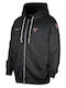Chicago Bulls Standard Issue Dri-Fit Ζακέτα με Κουκούλα Μαύρο