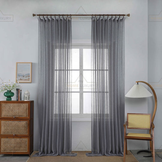 Homeone Завеса с Плик с писалка Сив 270x295бр
