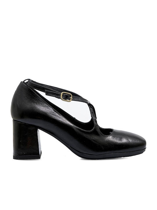 Desiree Patent Leather Black Heels