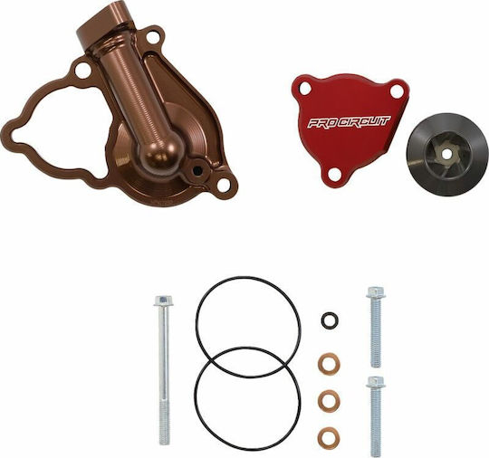 Pro Circuit Billet Water Pump Cover Wpk21250 Kawasaki Kx 250 21-23 Kit