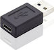 PremiumCord Μετατροπέας USB-A male σε USB-C female 1τμχ (kur31-10)