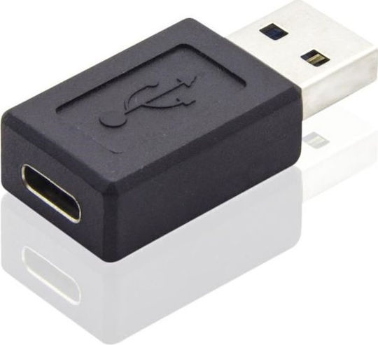 PremiumCord Μετατροπέας USB-A male σε USB-C female 1τμχ (kur31-10)