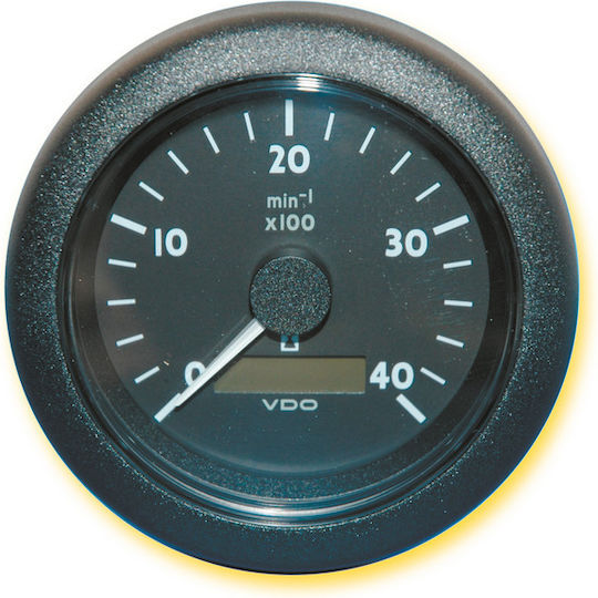 Electronic Tachometer Hour Meter 12/24v 4000rpm Φ85 Black VDO 11.fν.5420087