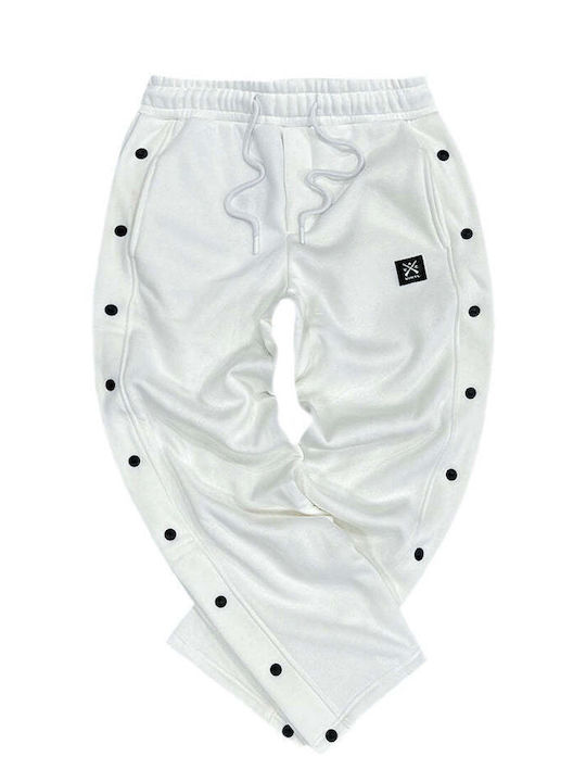 Vinyl Art Clothing Sweatpants with Elastic White