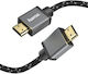HAMA Премиум HDMI 2.1 Ултра Висока Скорост 48Gbps 4K 120Hz HDR VRR Кабел HDMI Мъжки - HDMI Мъжки 5м Черен