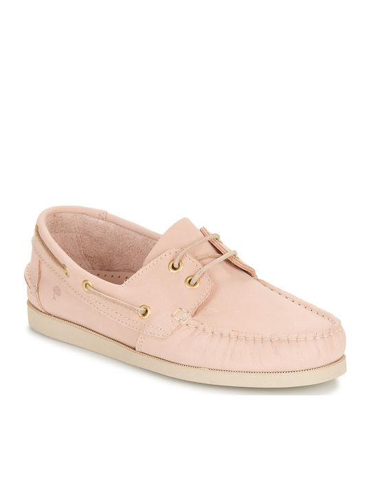 Dream in Green Δερμάτινα Γυναικεία Boat Shoes σε Ροζ Χρώμα