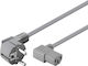 Wentronic Schuko - IEC C13 Cable 2m Γκρι