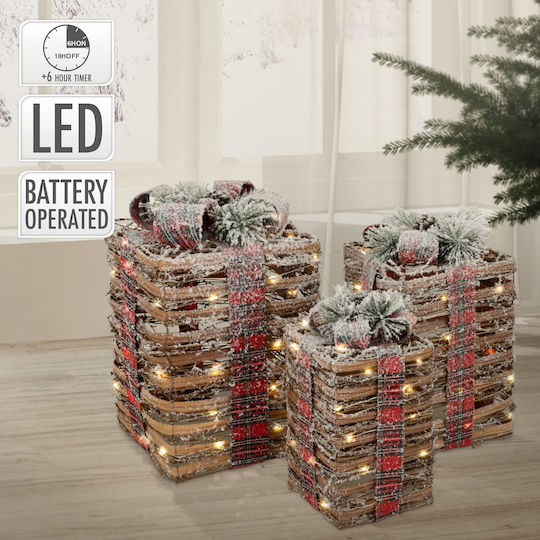 ECD Germany Beleuchtet Weihnachtliche Figur Box Braun