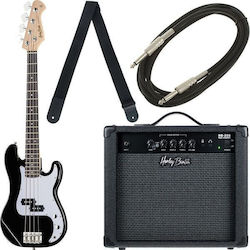 Harley Benton 4-String Electric Bass Pb-shorty Bk Standard Set