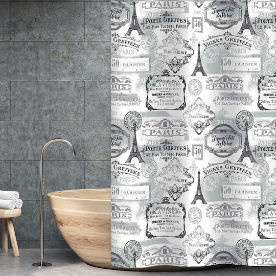 San Lorentzo Planet Perdea de Baie 240x180cm Gri