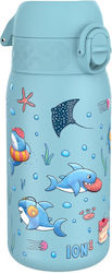 Ion8 Water Bottle Non Spill 400ml Light Blue (Various Designs/Colours)