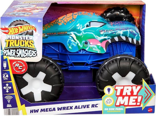 Hot Wheels Power Smashers Mega-Wrex Alive Teleghidat Mașină Albastru