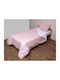 Viopros Duvet Cover Set Cotton Single with Pillowcase 160x240 Flannel White