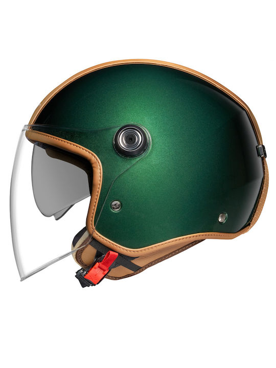 Nexx Y.10 Jet με Sun Visor ECE 22.06 / DOT Midtown Green/Camel