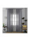 Homeone Perdea cu Capse Gri 270x290cm