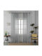Homeone Perdea cu Capse Gri 270x290cm